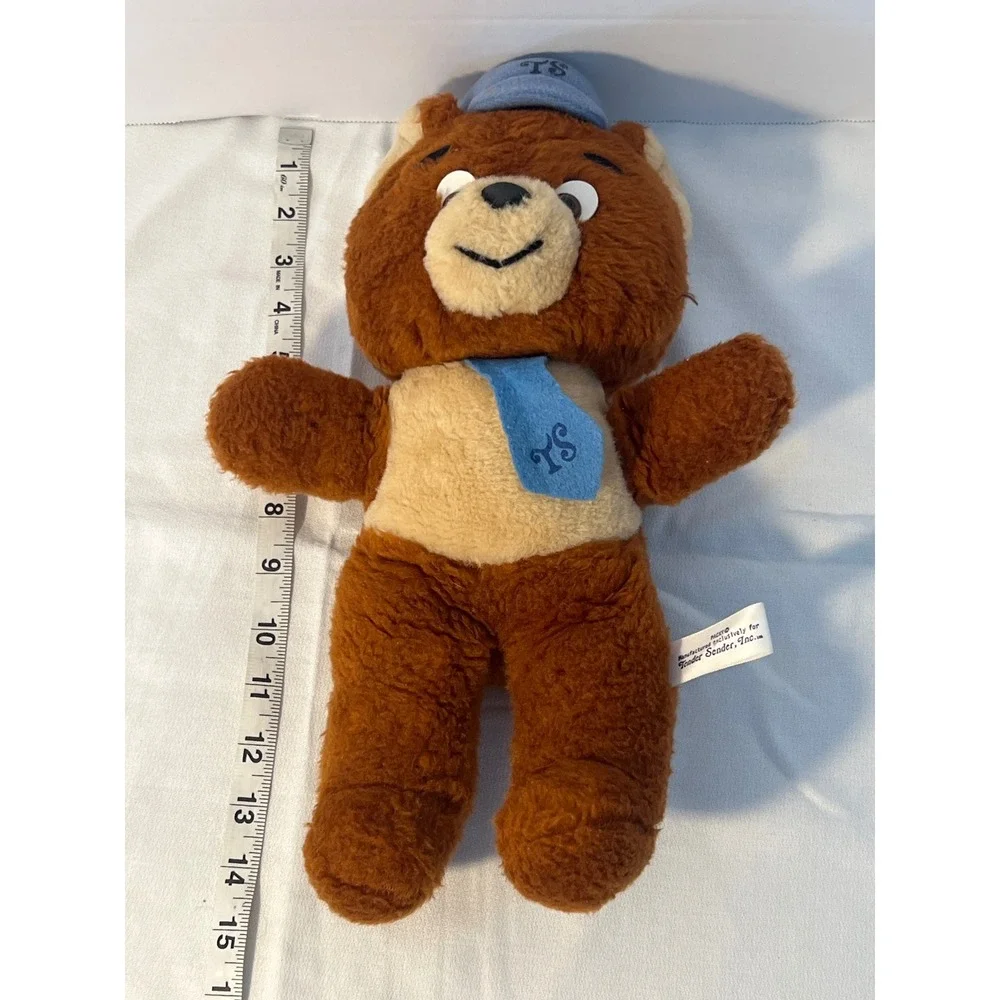 Packy Bear Plush Toy‎ Animal Fair Tender Sender Inc Blue Hat Tie Embroidered YS